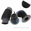 High-temperature cylinder protective screw bellows cover with zipper